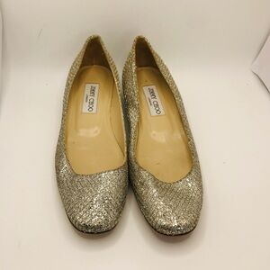 Jimmy Choo Silver Women's Flats
